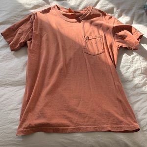Comfort Colors Orange Pocket TShirt - Medium